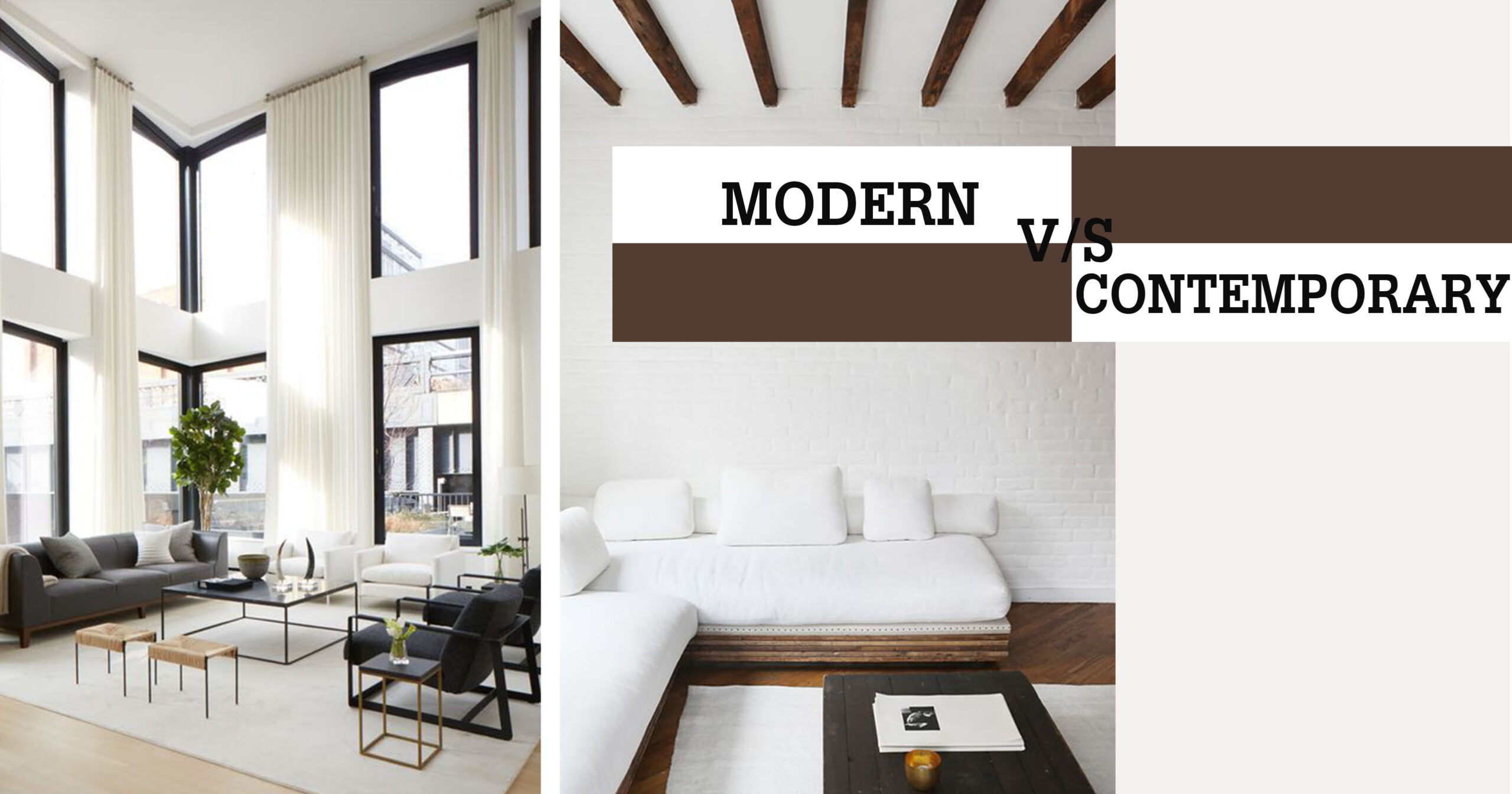 Modern Vs Contemporary Interior Designs